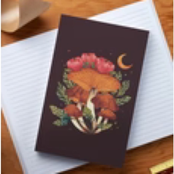 DENIK MIDNIGHT MUSHROOM CLASSIC LAYFLAT NOTEBOOK, Lined, NWT - Picture 4 of 6